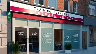 Fachada de academia local en la Comunidad de Madrid